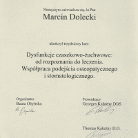 Marcin Dolecki certyfikaty 08