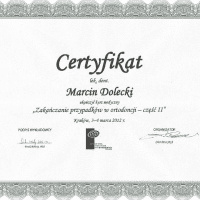 Marcin Dolecki certyfikaty 09