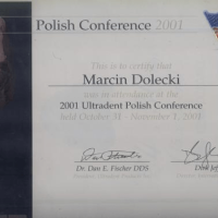 Marcin Dolecki certyfikaty 34