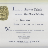 Marcin Dolecki certyfikaty 41
